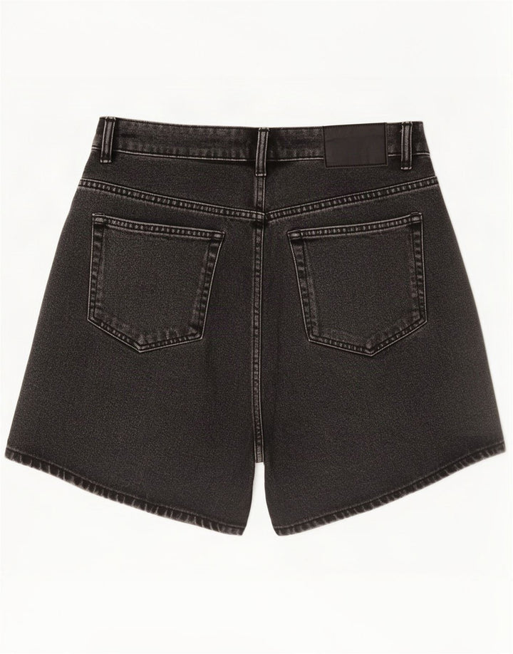 Zara Short en jean pour femme EU 40 Medium W30 Coton noir