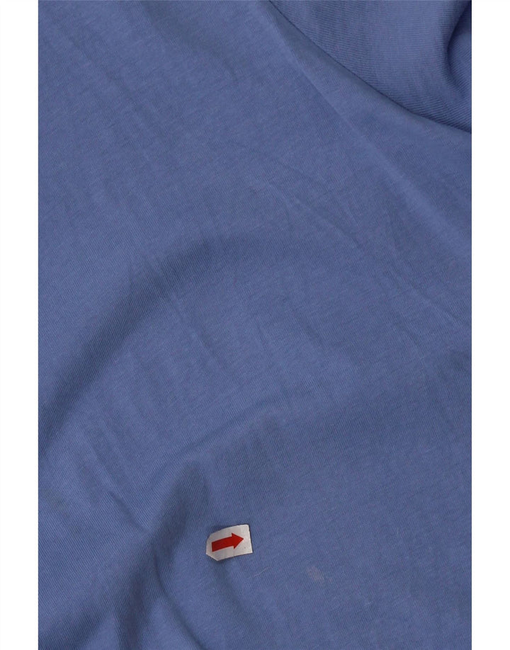 Zara Robe Bubble Femme UK 16 Grand Coton Bleu