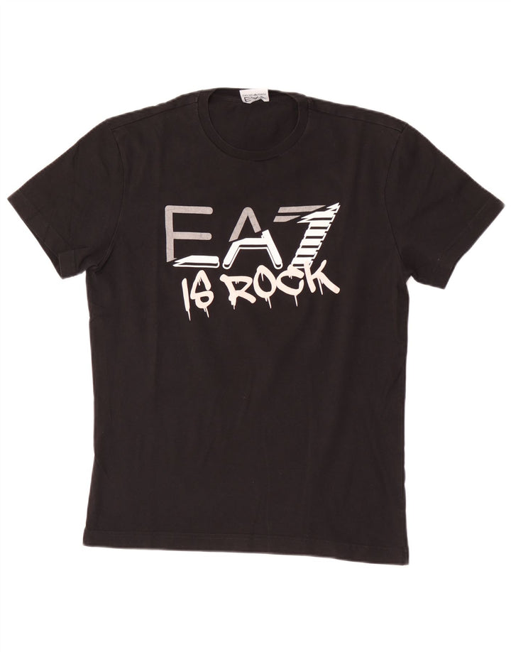 Emporio Armani T-shirt graphique pour homme Noir moyen