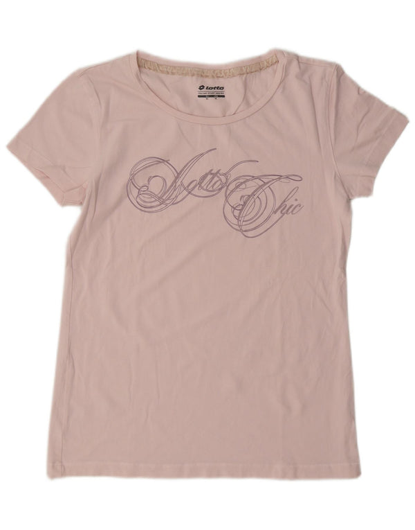 Lotto T-shirt graphique pour femme UK 18 XL Rose
