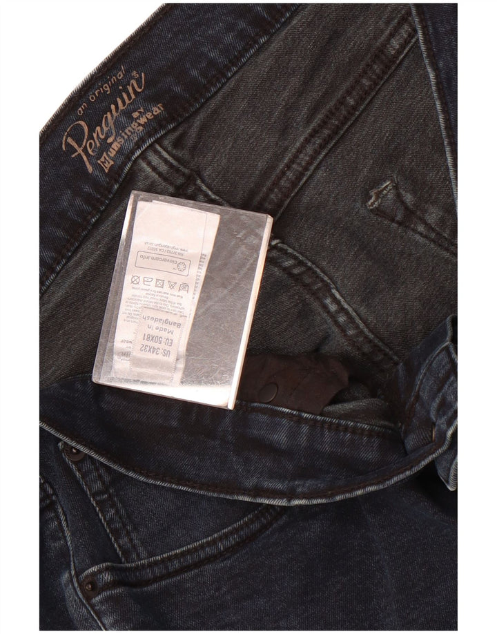 Penguin Jean Slim Homme W34 L32 Bleu Marine Coton