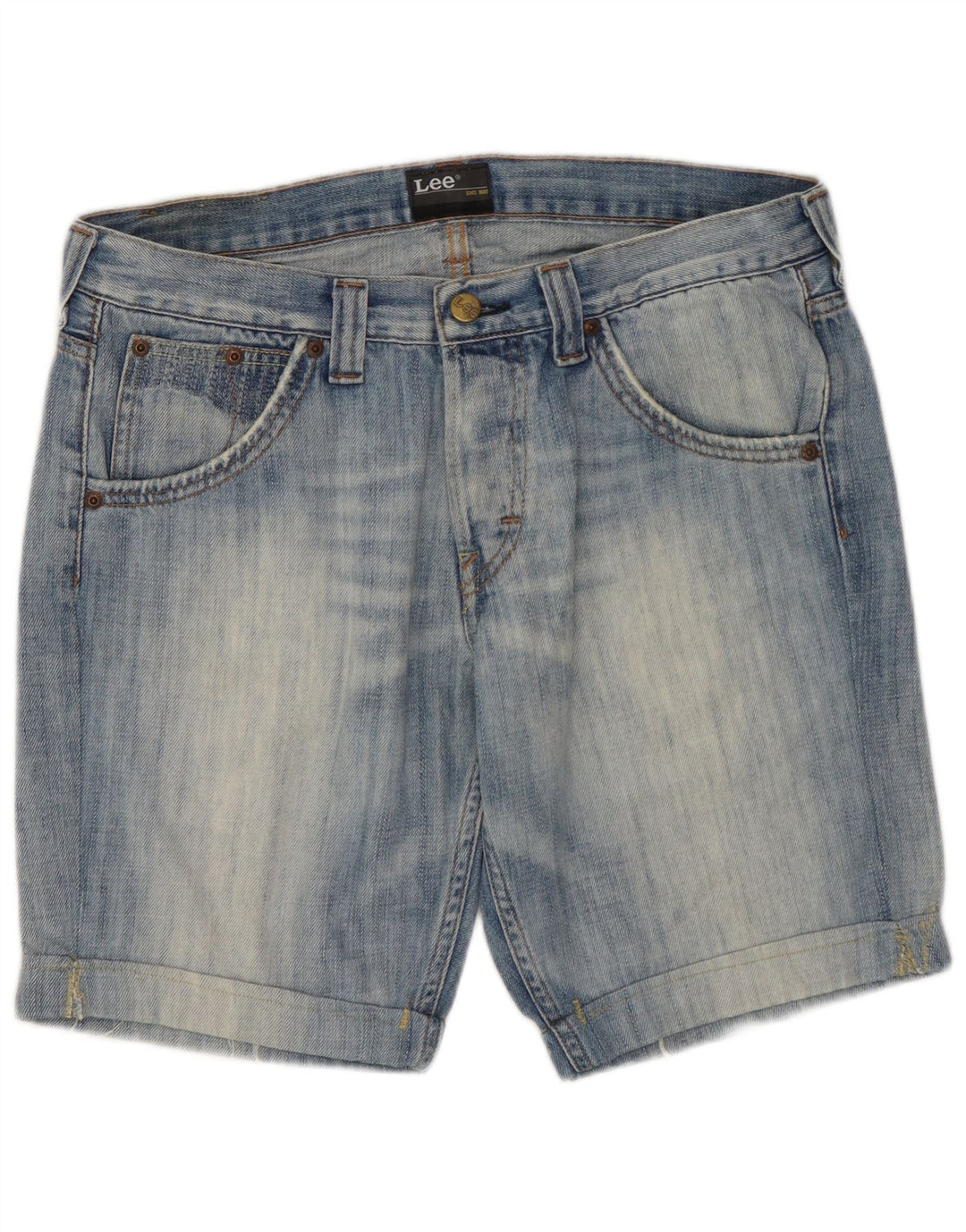Lee Short en Jean Ripley W31 Homme Bleu Moyen Coton