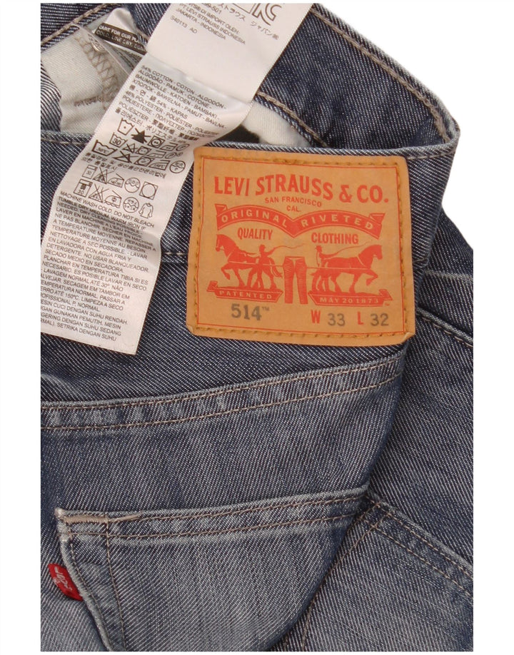 Levi's Jean 514 Bootcut Homme Bleu Coton W33 L32