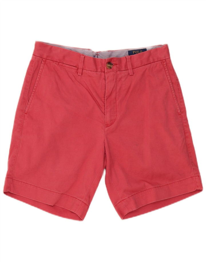 RALPH LAUREN Short Chino Homme W30 Coton Rose Moyen