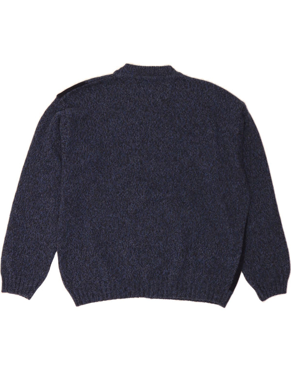 DANIEL HECHTER Mens Crew Neck Jumper Sweater IT 50 Medium Navy Blue