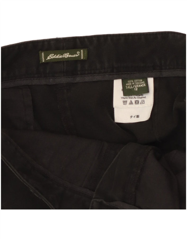 Eddie Bauer Short chino haut pour femme US 12 Large W32 Coton noir