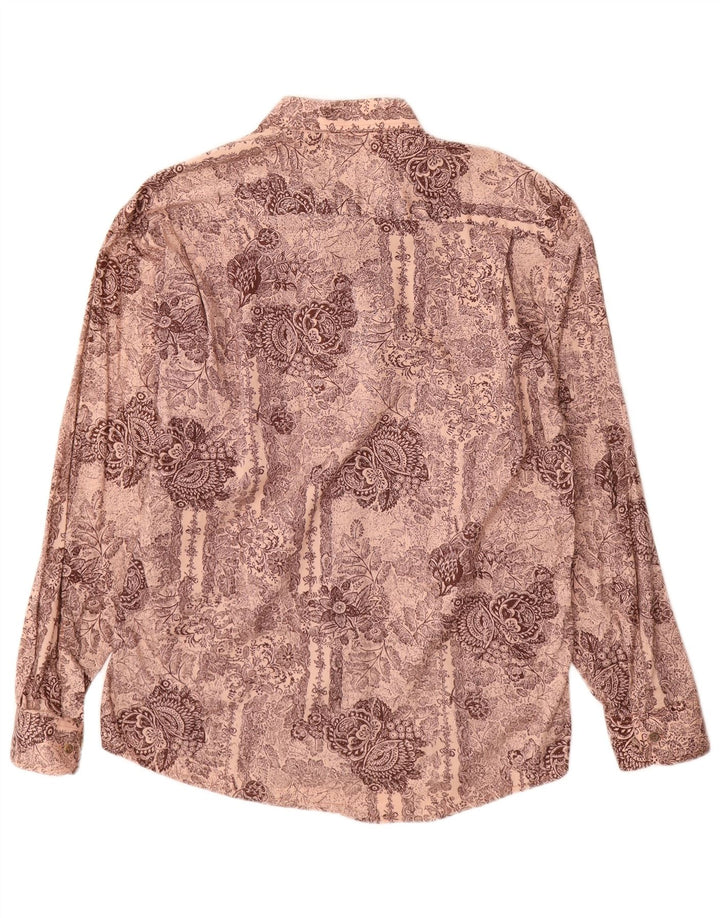 INTERNATIONAL Chemise Homme Large Marron Paisley Coton
