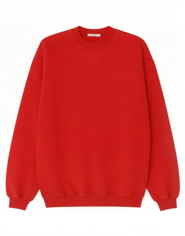 Marks & Spencer Sweat-Shirt Homme Rouge Moyen Coton