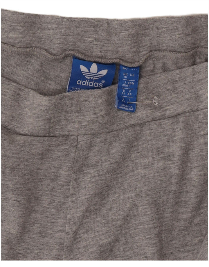Adidas Leggings graphiques pour femmes UK 16 grand coton gris