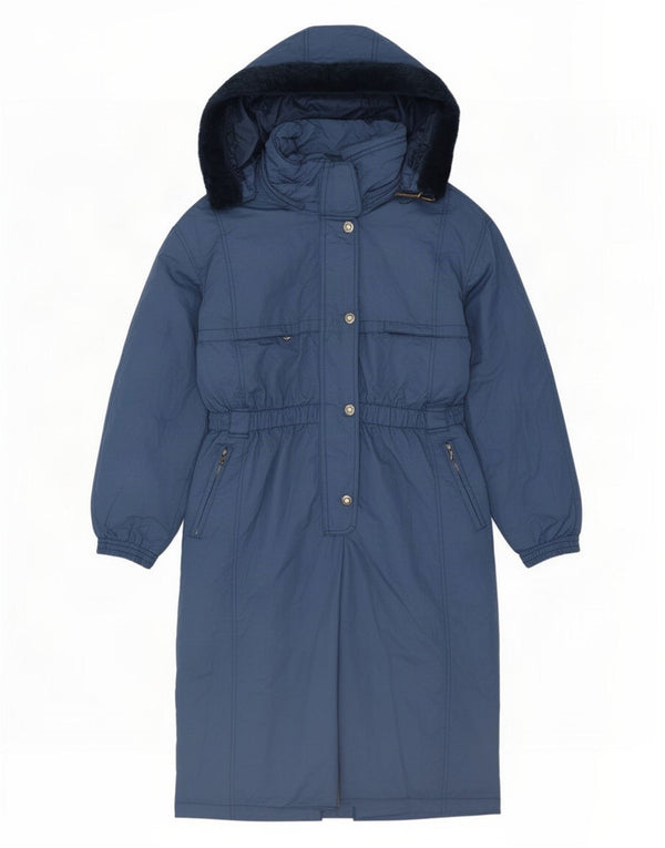 MC Kee's Combinaison de ski surdimensionnée à capuche pour femme UK 16 Large Bleu Polyamide