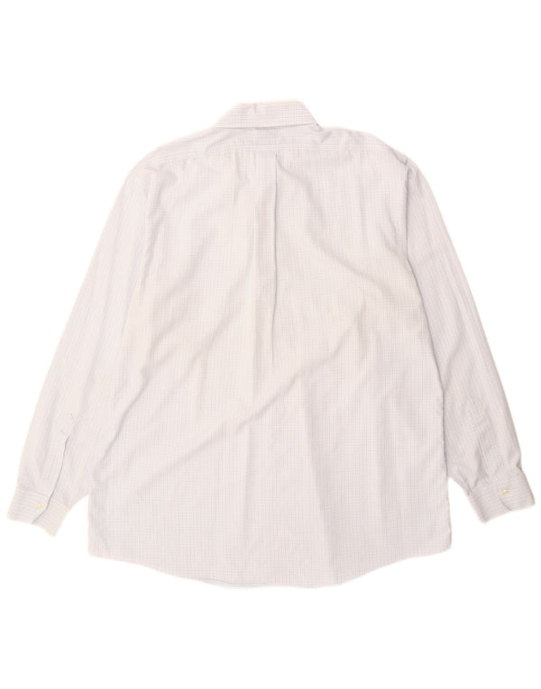 Brooks Brothers Chemise Homme Taille 18 2XL Bleu Check Coton