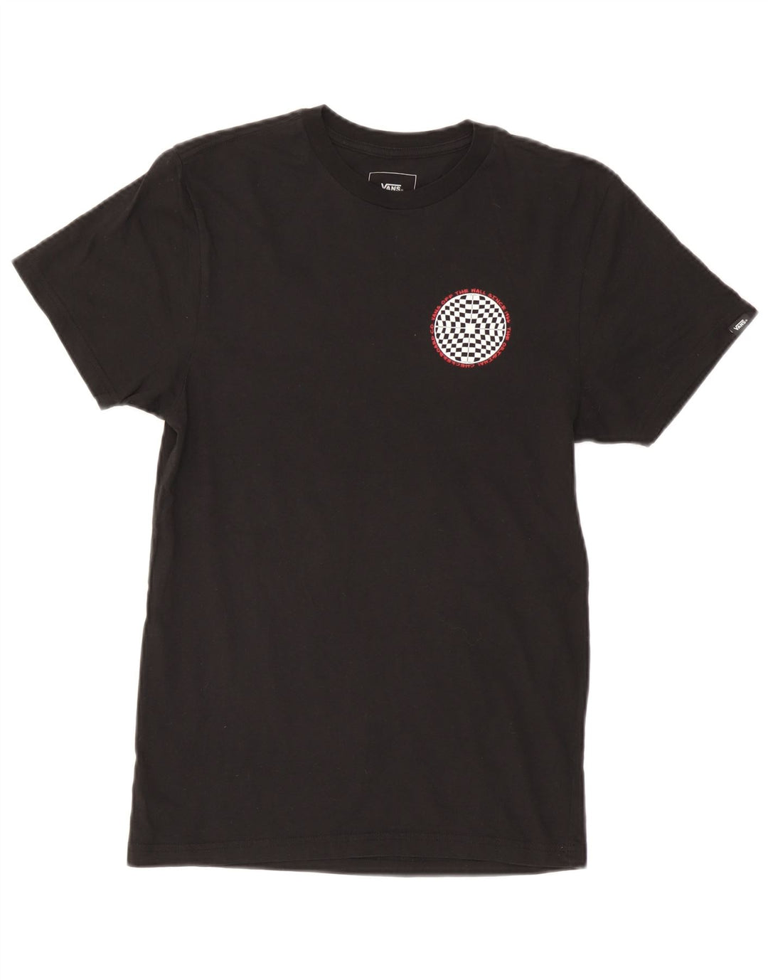 Vans T-shirt graphique pour hommes, petit haut en coton noir