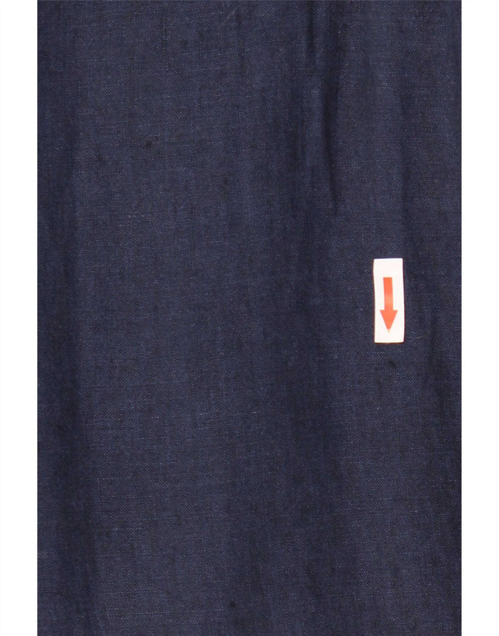 Lands End Chemise Femme UK 14 Large Bleu Marine