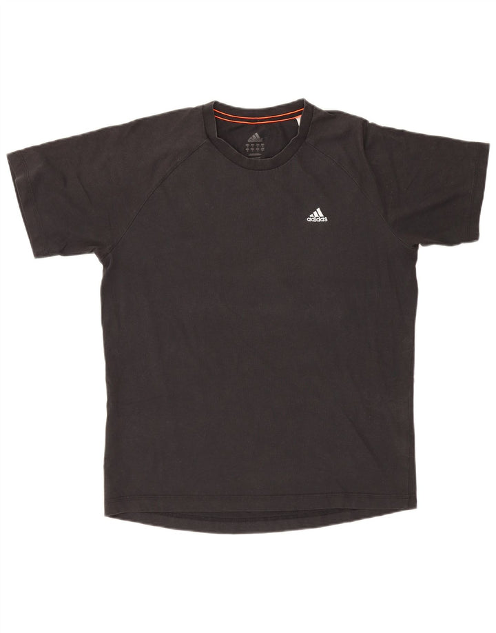 Adidas Hommes Climalite T-Shirt Haut Noir Moyen Coton