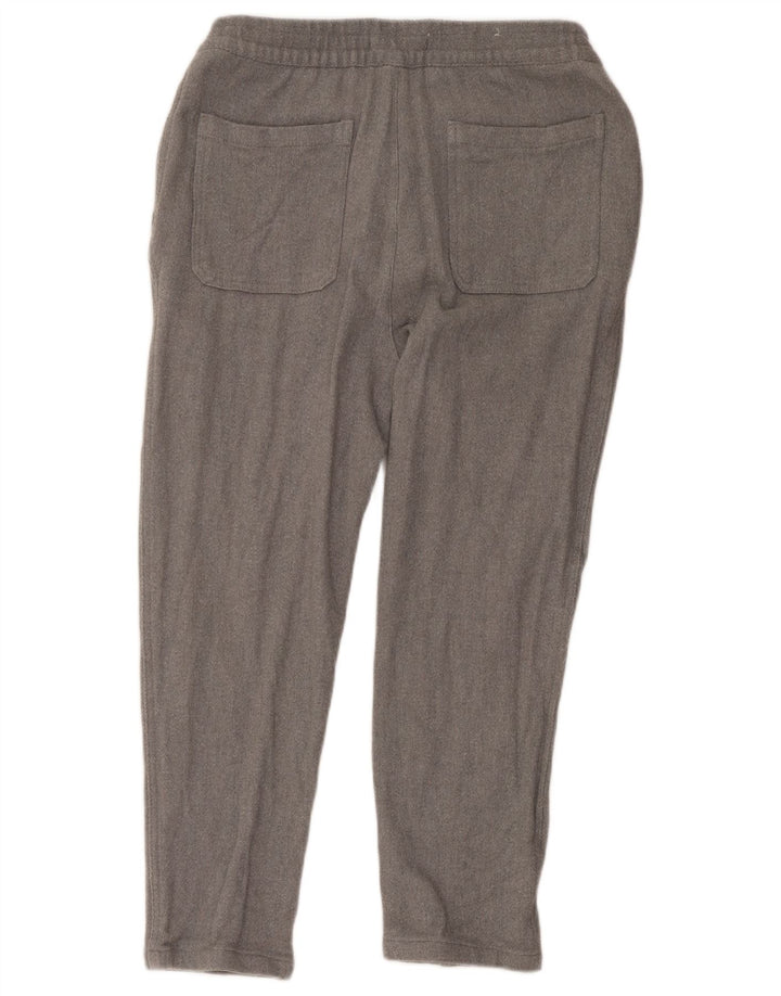 Zara Pantalon court femme Large W32 L25 Coton à chevrons gris