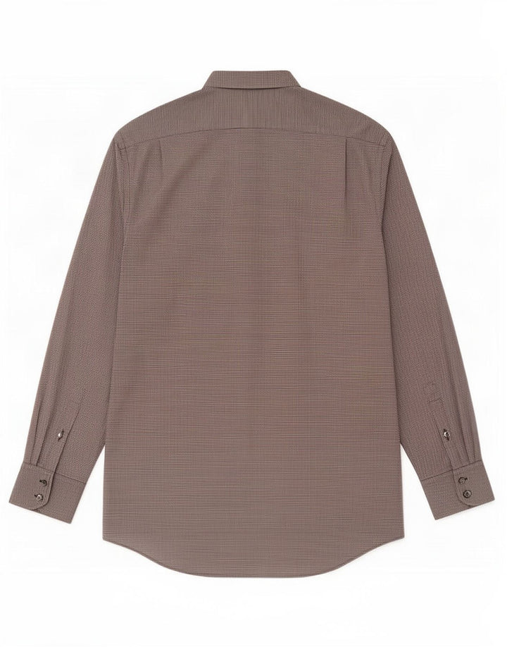 Lacoste Chemise Homme Taille 40 Coton Géométrique Noir Moyen