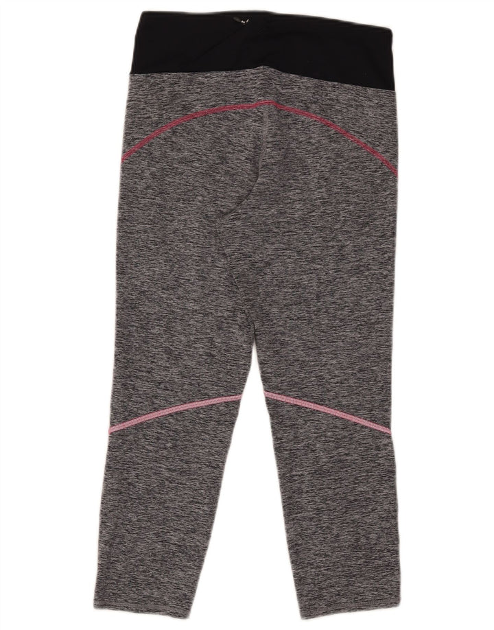 MARKS & SPENCER Legging Capri Femme UK 10 Petit Gris Colorblock