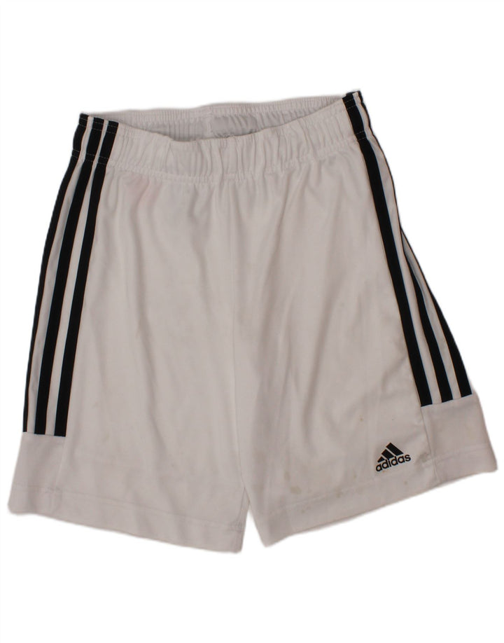 Adidas Short de Sport Aeroready Garçon 9-10 Ans Blanc Polyester
