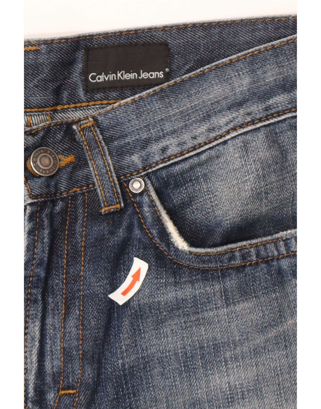 Calvin Klein Jean droit homme W28 L30 bleu coton