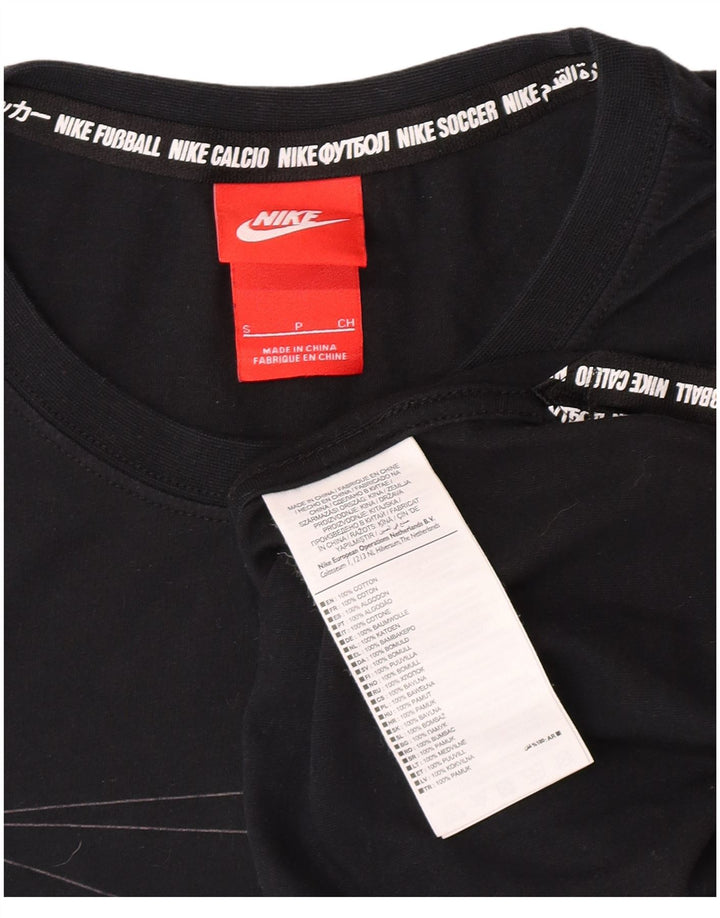 Nike T-shirt graphique pour homme en coton géométrique noir Taille S
