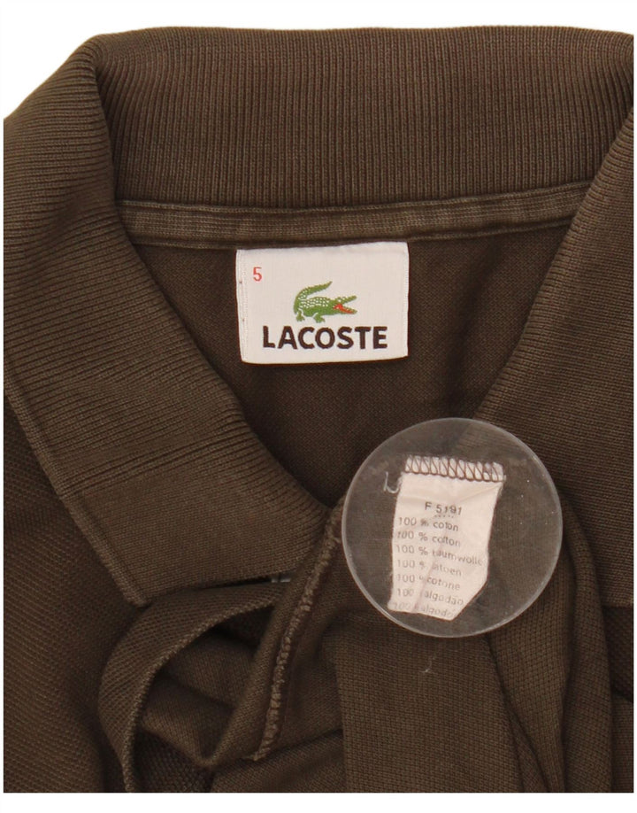 Lacoste Polo Homme Taille 5 Grand Coton Marron
