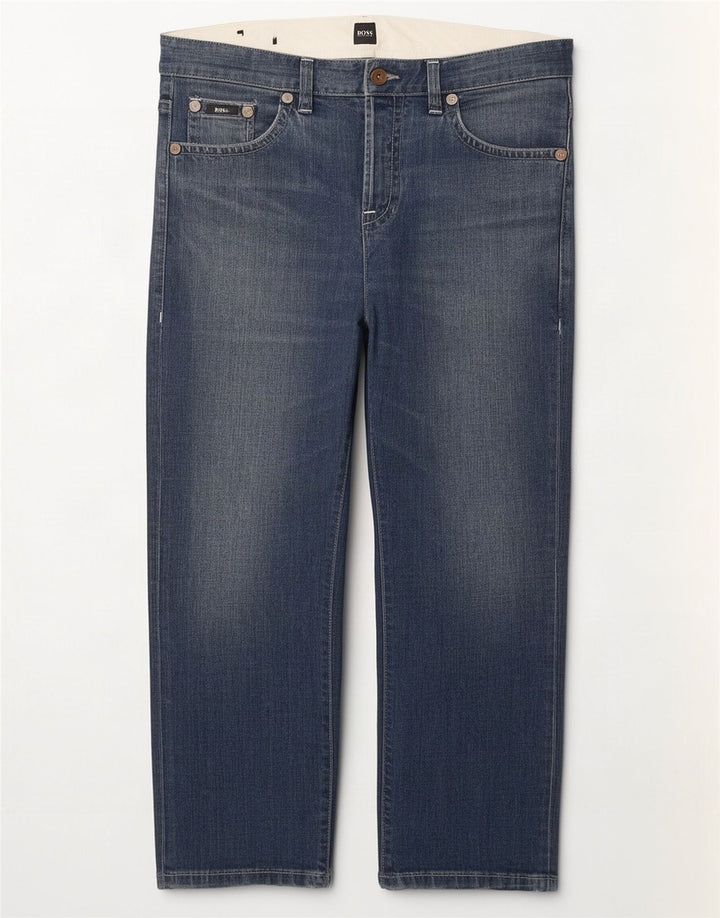 Hugo Boss Jean ample W36 L27 pour homme Bleu