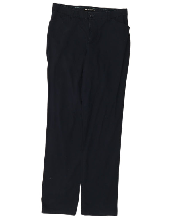 Lee Pantalon décontracté coupe décontractée pour femme US 8 Medium W30 L32 Bleu marine Coton