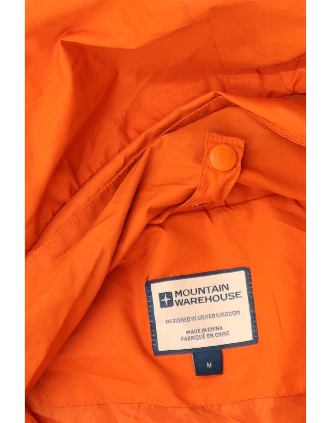 Mountain Warehouse Veste de pluie à capuche pour homme UK 38 Orange moyen Polyester