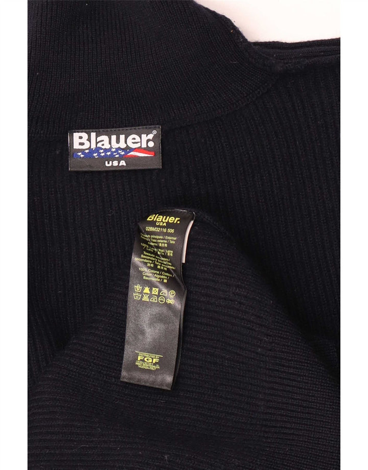 Blauer Pull Col Roulé Homme Bleu Marine Moyen Laine