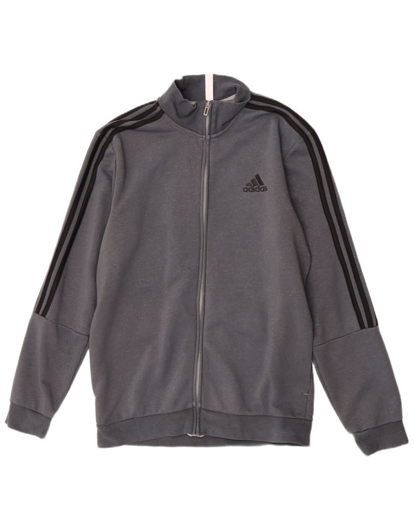 Adidas Veste de survêtement pour homme UK 40/42 Gris moyen Coton
