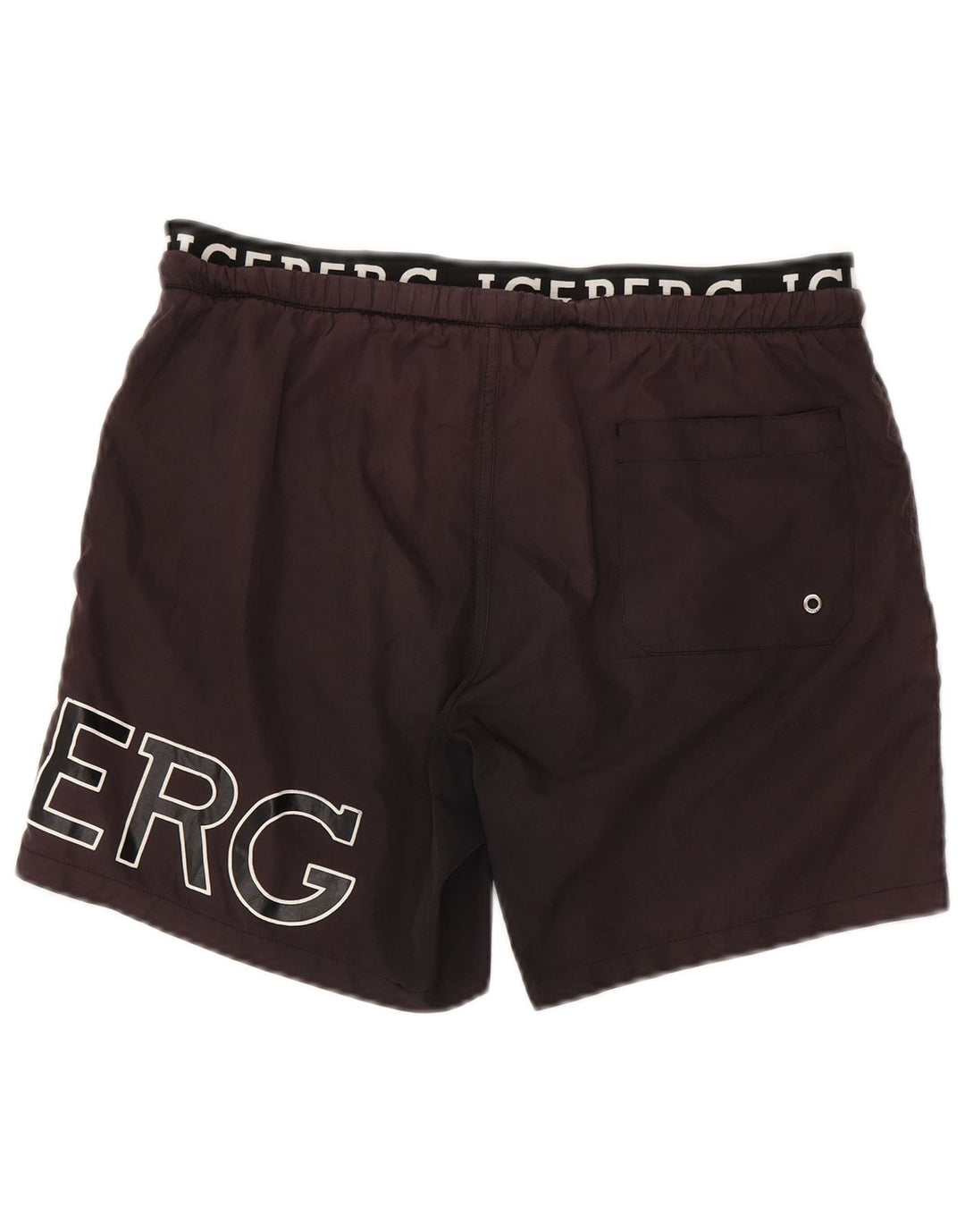 ICEBERG Short de Bain Graphique Homme Grand Noir Polyester