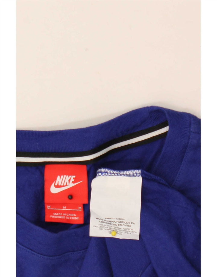 Nike Haut graphique à manches 3/4 en coton rayé bleu moyen pour homme
