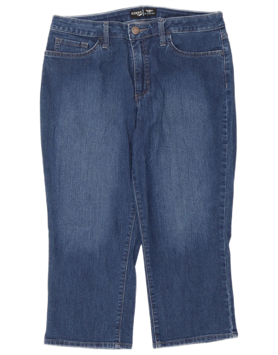 Lee Jean Capri Taille Moyenne Femme W32 L21 Bleu