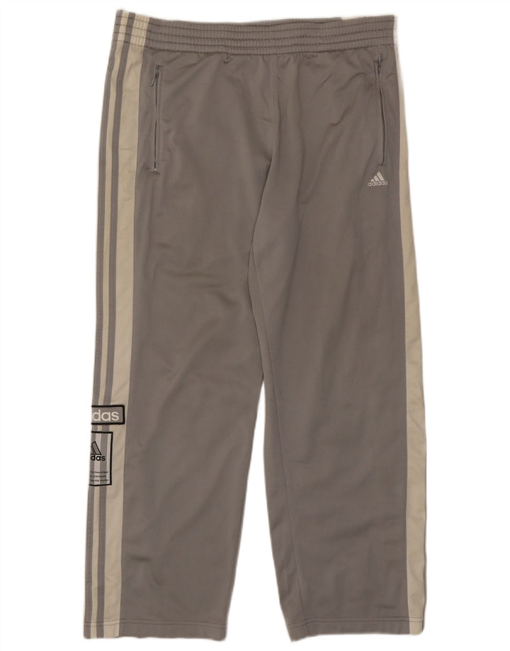 Adidas Pantalon de survêtement graphique pour homme XS Gris Polyester