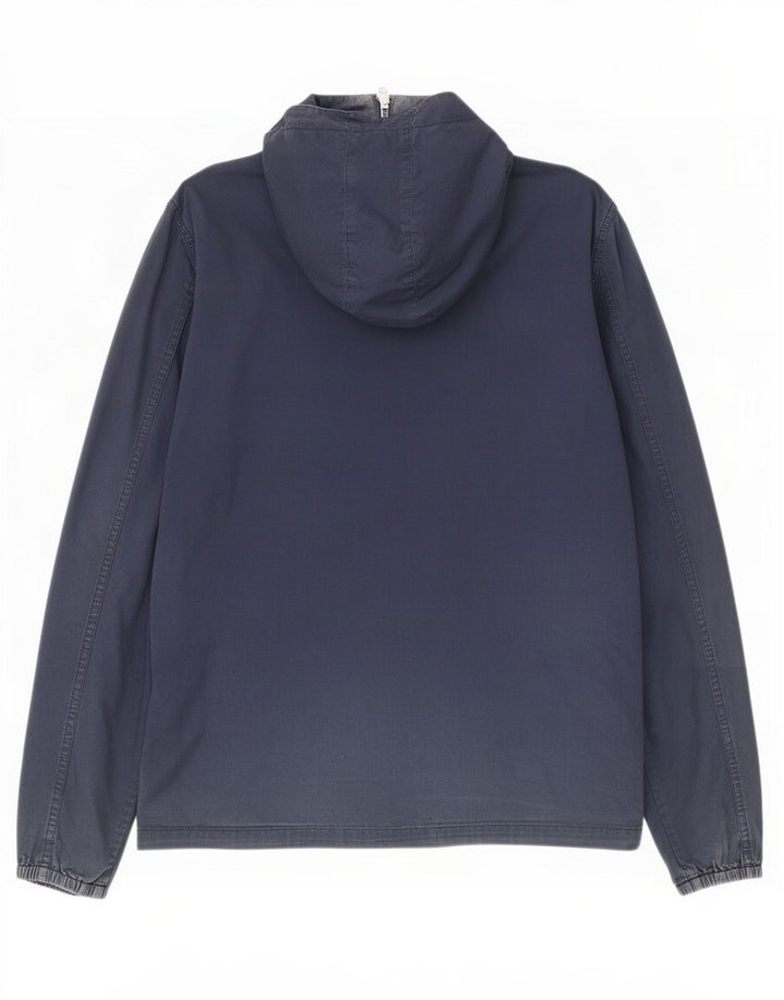 Pretty Green Veste bomber à capuche pour homme UK 38 Bleu marine moyen en coton