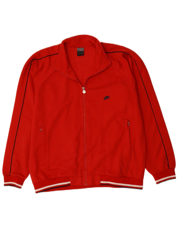 NIKE Veste de survêtement pour homme UK 42/44 Grand coton rouge