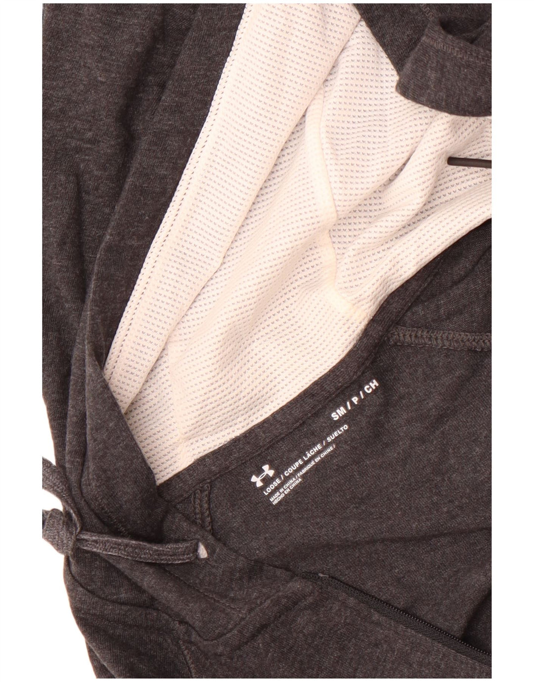 Under Armour Pull à capuche zippé pour femme UK 10 Small Gris