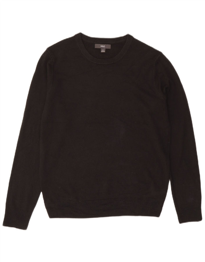 Marks & Spencer Pull à col rond pour homme UK 38/40 Gris moyen Acrylique