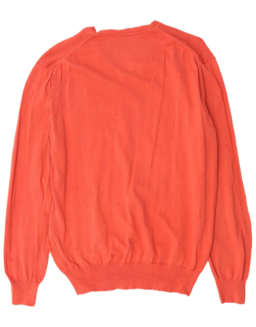 Marlboro Classics Pull col V pour homme en coton orange Taille L