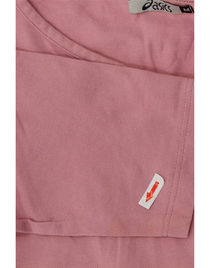 Asics Haut Femme Manches 3/4 UK 12 Rose Moyen Coton
