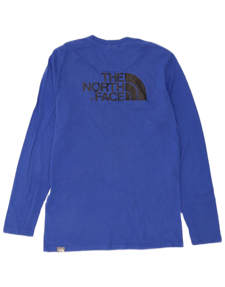 THE NORTH FACE Haut graphique à manches longues pour hommes, petit coton bleu