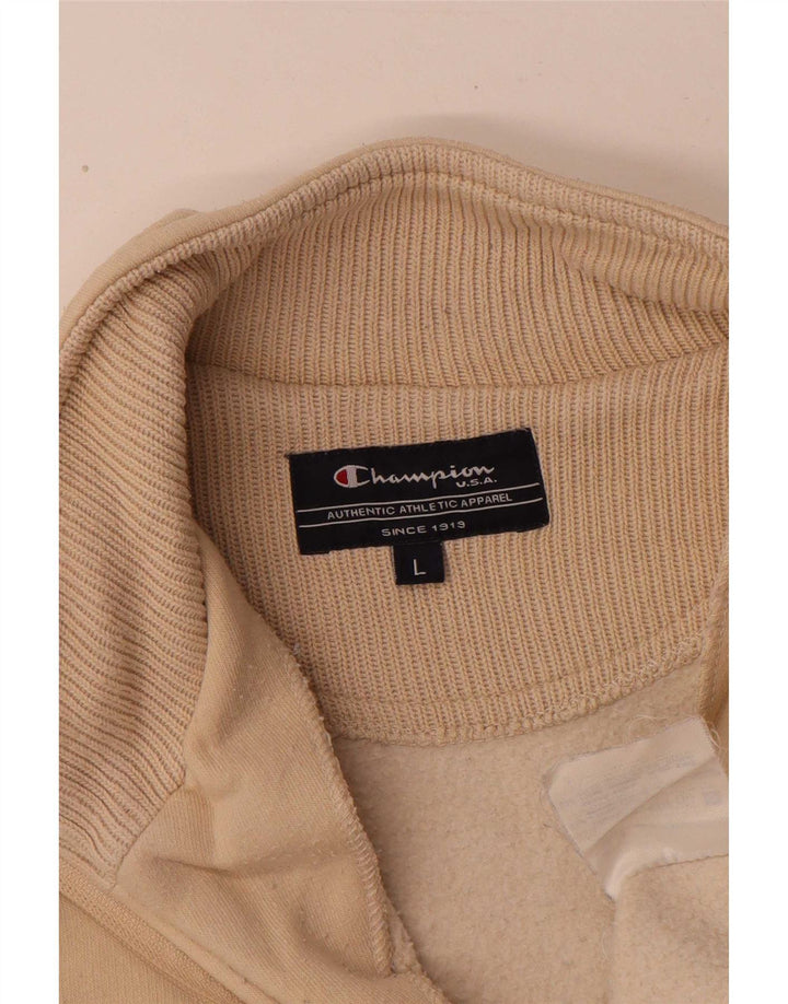 Champion Sweat-shirt pour homme en coton beige Large