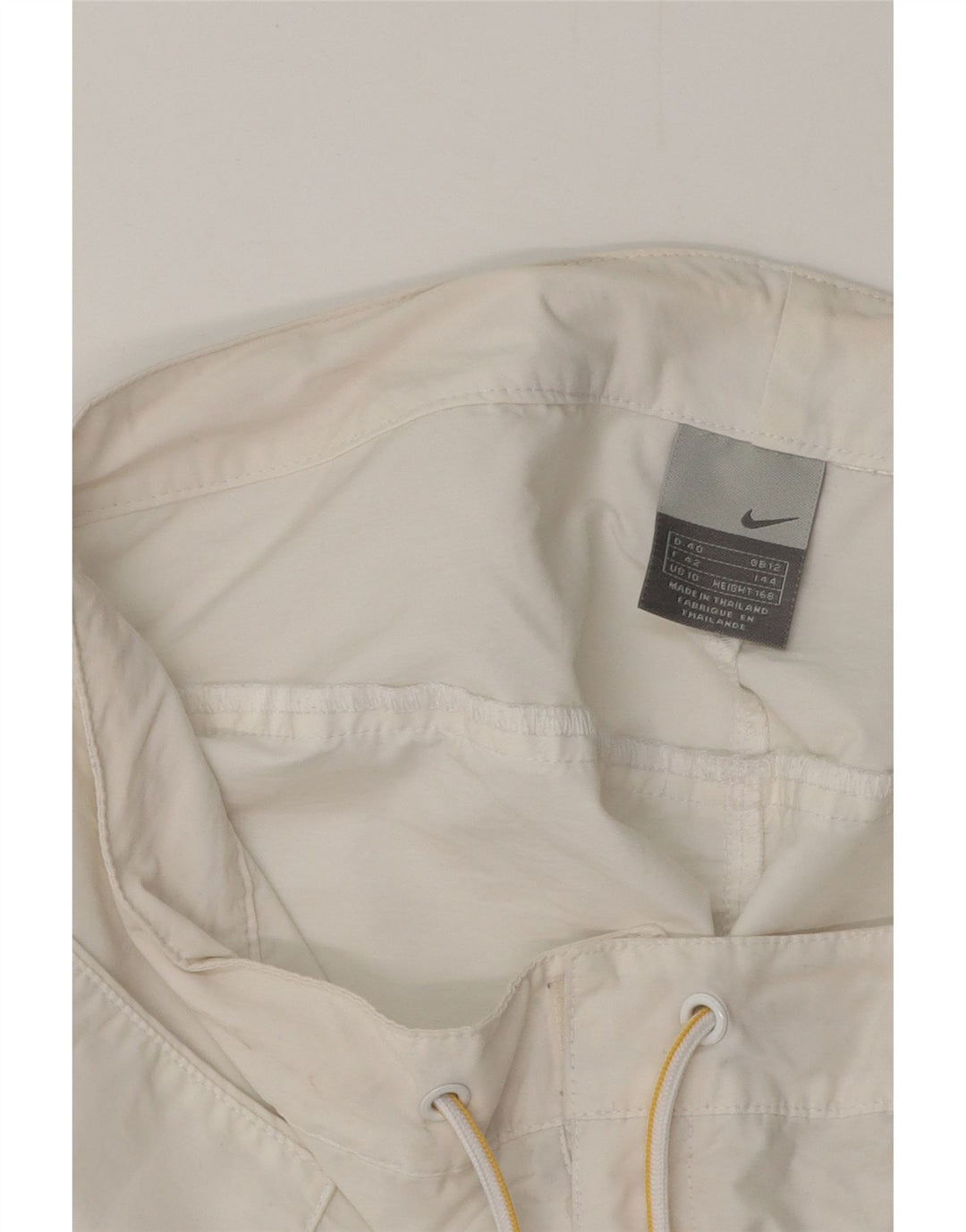 NIKE Short décontracté pour femme UK 12 Medium W32 Blanc