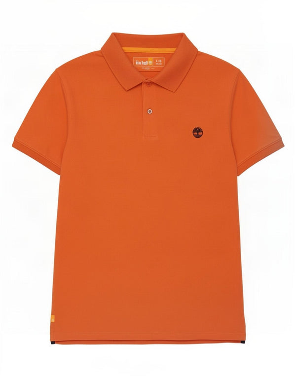 Timberland Polo Slim Fit Homme Coton Orange Large