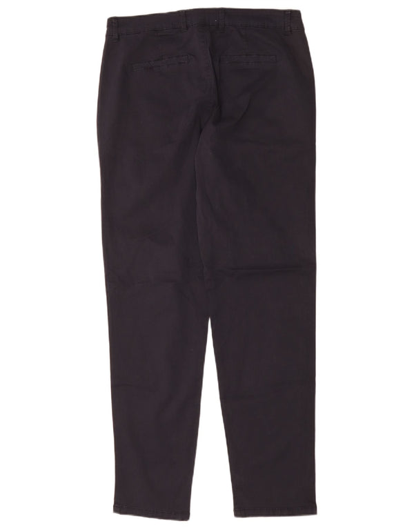 Naf Naf Pantalon Chino Slim Femme EU 38 Medium W30 L28 Bleu Marine Coton