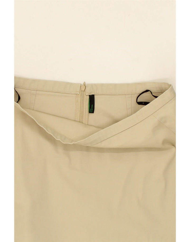BENETTON Womens Straight Skirt W30 Medium Beige Vintage Benetton and Second-Hand Benetton from Messina Hembry 