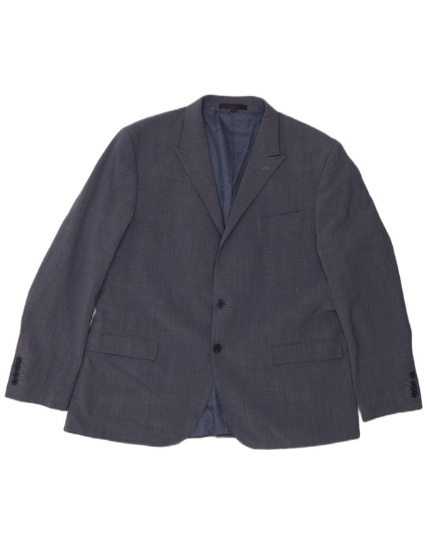 Marks & Spencer Veste blazer à 2 boutons pour homme UK 46 3XL Bleu laine