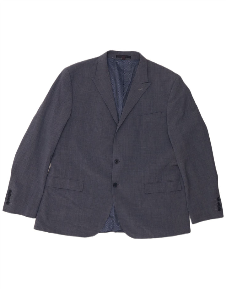 Marks & Spencer Veste blazer à 2 boutons pour homme UK 46 3XL Bleu laine