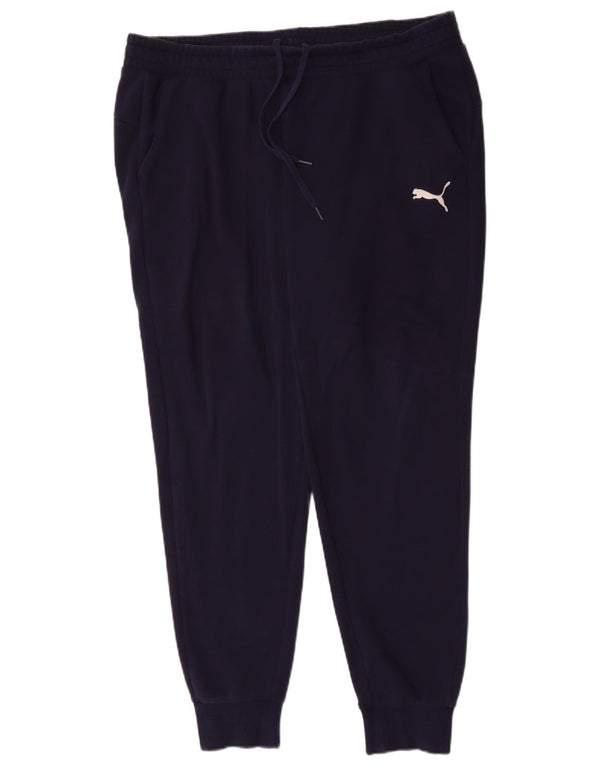 Puma Pantalon de survêtement pour homme en coton bleu marine 2XL