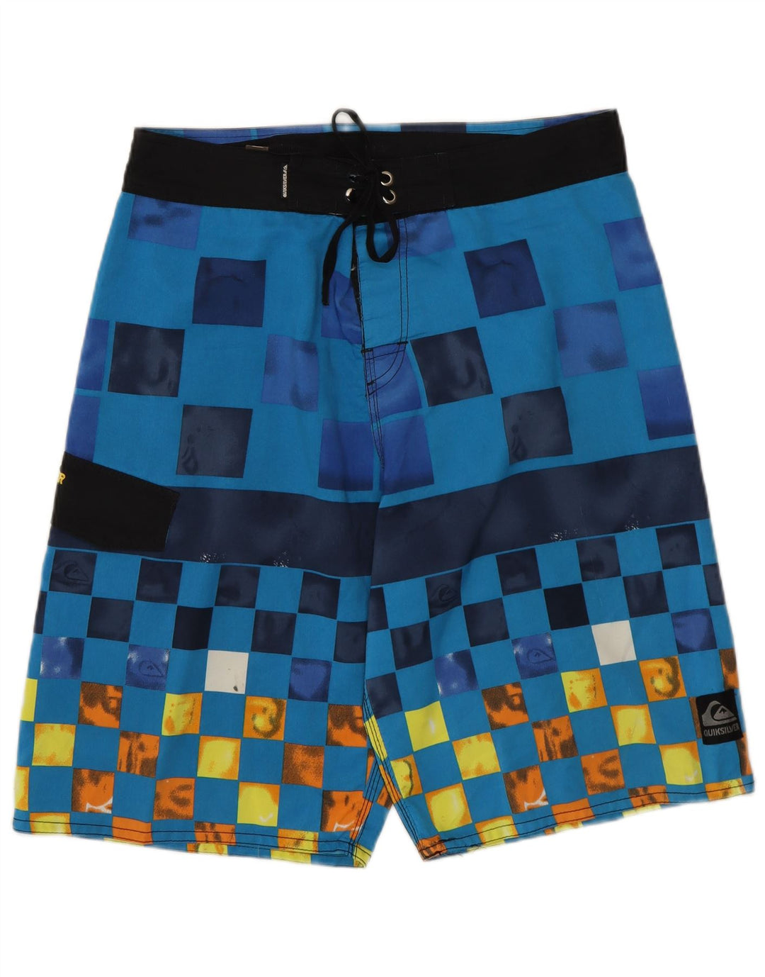 Quiksilver Short de Bain Homme Bleu Moyen Géométrique